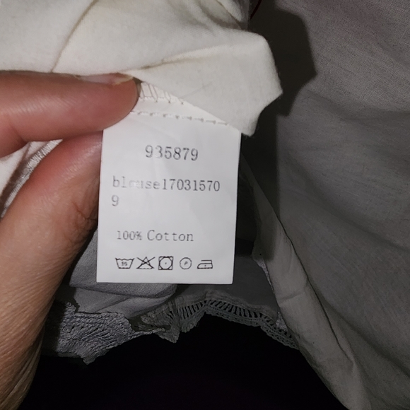 NWOT ASOS Off Shoulder Embroidered Top - Picture 5 of 8